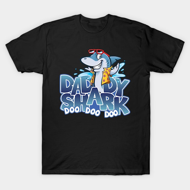 'Daddy Shark' Awesome Shark Matching Family T-Shirt by ourwackyhome